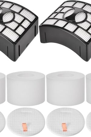 ZD550 filter replacement for Shark Lift-Away Upright Vacuum ZD552 UV700 NV600 NV601 NV611 NV770 NV772 ZU700C ZU701 Parts, 2 Post-motor+ 4 Foam & Felt Filters, replace to part # XHF600 & XFF600
