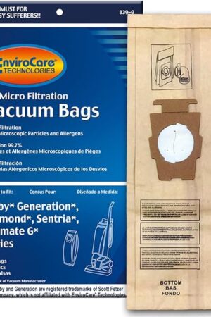 EnviroCare Replacement Micro Filtration Vacuum Cleaner Dust Bags for Kirby Generation 1,2,3,4,5,6 and Ultimate G 9 Pack