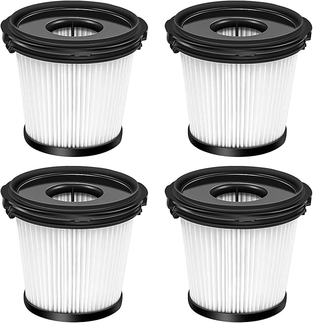 4 Packs HEPA Filters Replacement Part for Shark IW3511, IW1111, IW1120 Detect Pro Lightweight Cordless Stick Vacuum Cleaner and Shark BU3523 Clean Empty (4 Pcs HEPA Filters)