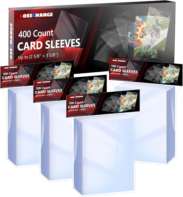 The 400 Count Penny Card Sleeves for Trading Cards, Soft Card Protector Sleeves for MTG, TCG, Baseball, Football, Game, Standard Cards