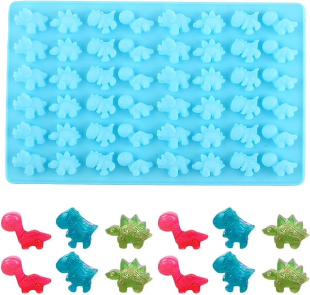 48-Cavity Dinosaur Silicone Candy Molds Dinosaur Gummy Mold For Chocolate Snacks Cake Decorations