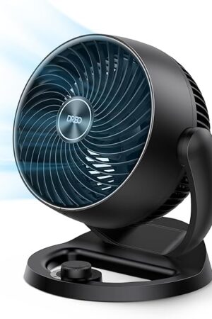 Dreo Table Air Circulator Fans Desktop Fan 70ft Powerful Airflow 28db Quiet 120° Adjustable Tilt 3 Speeds