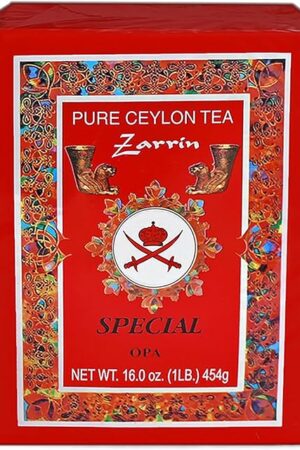 Zarrin Pure Ceylon Tea, Loose Leaf Orange Pekoe A (OPA), 1LB (454g)