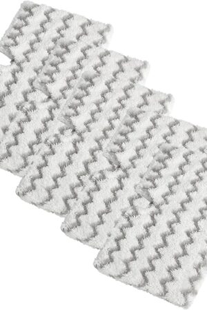 5 Pack For Shark Mop Pads Replacement Shark Steam Mop Pads S3500 Series S3501 S3601 S3550 S3901 SE450 S3801CO S3601D S2901 S2902 Washable Professional Microfiber Replacement Shark Vac Mop Pads Refills