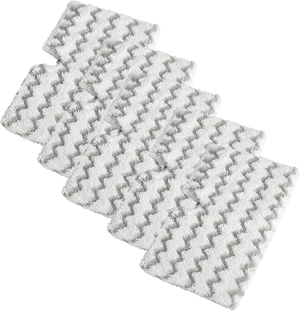 5 Pack For Shark Mop Pads Replacement Shark Steam Mop Pads S3500 Series S3501 S3601 S3550 S3901 SE450 S3801CO S3601D S2901 S2902 Washable Professional Microfiber Replacement Shark Vac Mop Pads Refills