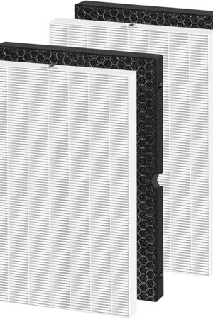 116130 Replacement Filter H for Winix 5500-2 5510 AM80 Air Purifier, 2 Pack H13 TRUE HEPA and Activated Carbon Filter by APPLIANCEMATES
