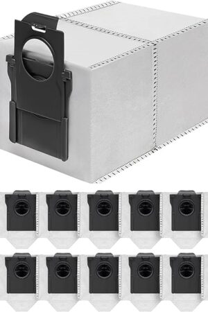 15 Pack Vacuum Bags Replacement for Dreame X50 Ultra/X40 Ultra/X30 Ultra/L50 Ultra/L40 Ultra/L10s Ultra Gen 2/L10s Pro Ultra Robot Vacuum Cleaner,3.2L Large Capacity Dust Bag Accessories