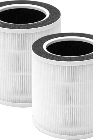 VK-6067B Filter Compatible with Vremi Air Purifier and HOKEKI VK-6067B Air Purifier, 3-in-1 H13 Grade True HEPA Filter, 2-Pack