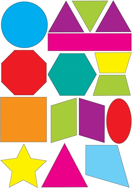 The Ashley Productions Shapes Math Die-Cut Magnet, Multi (ASH10065)