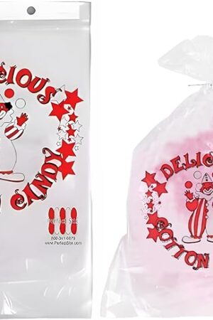 Cotton Candy Bags with Twist Ties- Pack of 400ct