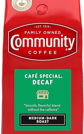 Community Coffee Café Special Decaf Ground Coffee, Medium Dark Roast, 32 Ounce Bag (Pack of 1)