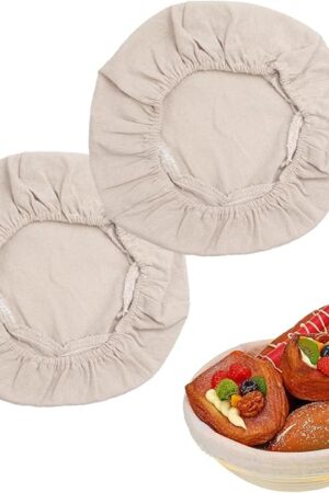 2 PCS Bread Proofing Covers - Reusable Fabric, Sourdough Bread Proofing, Tea Towels for Baking (10X3.1inch)