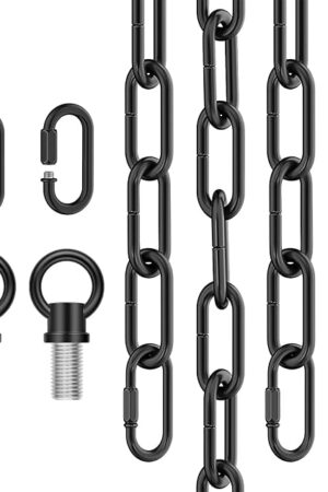 15 Feet Industrial Black Light Fixture Chain Light Fixture