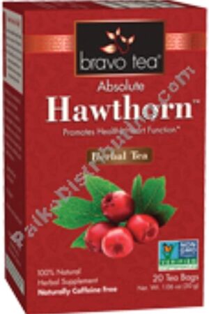 Bravo Tea Absolute Hawthorn Berry Herbal Tea Caffeine Free, 20 Tea Bags