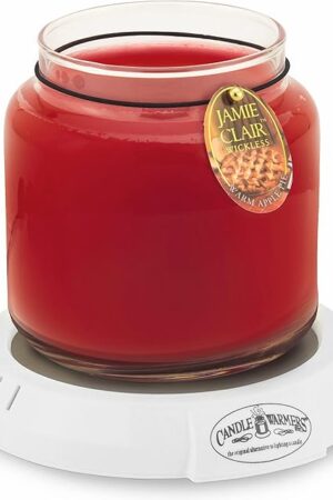 Candle Warmers Etc. Original Candle Warmer Plate (White, Plug-in) – Electric Candle Wax Melter Plate for jar Candles