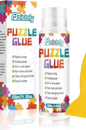 The Puzzle Glue, Suitable for 1000/3000/5000 Pieces of Paper and Wood Puzzles, Clear Quick Dry Jigsaw Puzzle Glue, Used of Paper Puzzles (1 apck)