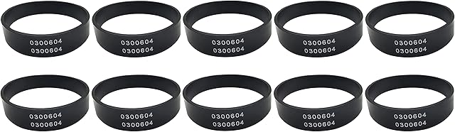 0300604 Replacement for Oreck XL Vacuum Cleaner Belts (10 pcs)