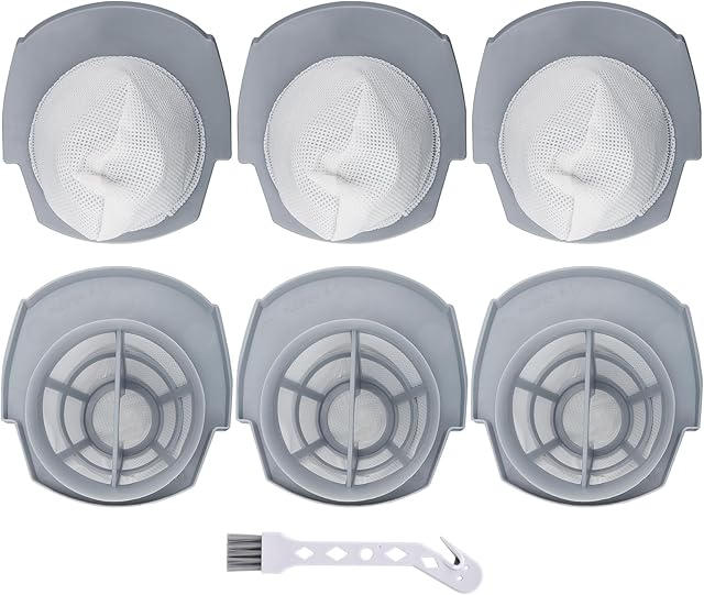 6 Pack 2610 2611 Filter for Bissell 3-in-1 Turbo Lightweight Corded Stick Vacuum Series, Compare to Part # 1620624