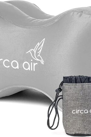Circa Air Inflatable Knee Pillow - for Side Sleepers, Travel Knee Pillow Between Legs for Sleeping, Orthopedic Sciatica Pain Relief Pillow, Light & Compact