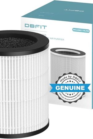W-01 Replacement Filter Compatible W-01 Air Purifier, H13 True HEPA Filter, 3-Stage Filtration System