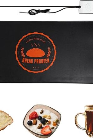 Bread Proofing Mat, Sourdough Warming Mat, Sourdough Starter Warmer with Thermostat Temperature Control, Dough Proofer Heating mats for Home Kitchen Baking Food(10.6" x 21.6")