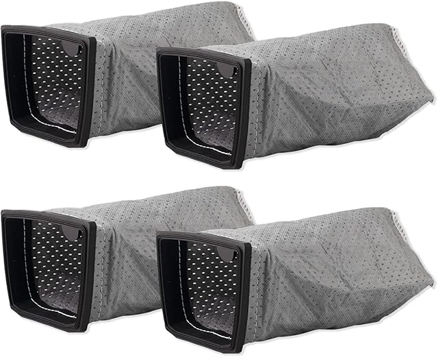 4 Pack Hoover Cloth Bags Replacement for Hoover Porta Power Swingette S1015 S1029 and CH30000 Commercial Canister Vacuum, Replace Part 43662023