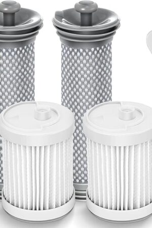 A10 Filter Replacement Compatible with Tineco A10/A11 Hero, A10/A11 Master, PURE ONE S11, S12 Pro EX, S15 Series, PWRHERO11 Snap Cordless Stick Vacuum Cleaner, 2 Pack Pre Filters & 2 HEPA Filter