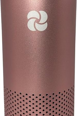 A2 UV & HEPA Portable Air Purifier - 5.6in tall, 11 oz. Ideal for Travel, In-Car, Mini Air Purifier, ROSE GOLD.