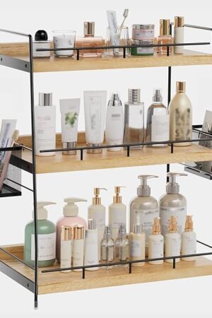 Bathroom Organizer Countertop 3 Tier Bathroom Counter Organizer with Basket