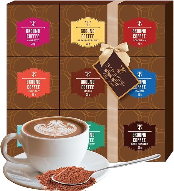 Coffee Gifts - Gourmet Coffee Gift Set |9 Ground Coffee Assortment Gift Set |Coffee Sampler Gift Set, Tasting Kit |Gifts For Coffee Lovers |Ground Coffee Gift Basket |Gifts For Men And Women