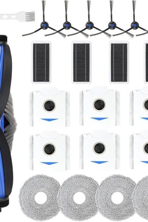 22 PCS Accessories for ECOVACS DEEBOT N30 Omni/ N30 PRO OMNI Robot Vacuum, Replacement Parts Dual Main Brush, Side Brush, Filter, Mop Pad, Dust Bag