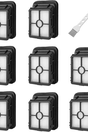 8 Pack 1866 Replacement Filters Compatible with Bissell Crosswave 1785 2306 2551 & 2554 CrossWave Cordless Max All in One Wet-Dry Vacuum Cleaner, Compare to Part # 1608684