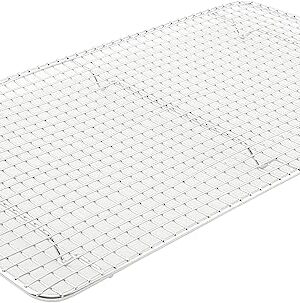 Winco Pan Grate, 10-Inch by 18-Inch,Chrome,Medium