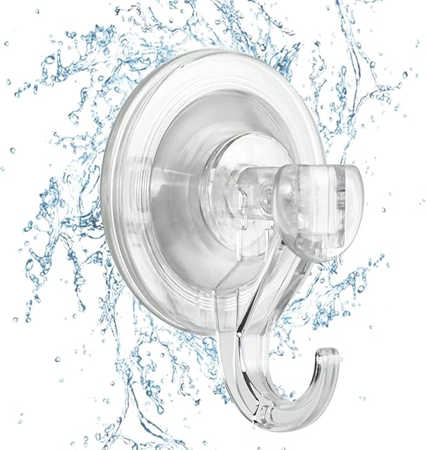 CozyBlue Suction Cup Hooks Shower Hooks 2 Pack