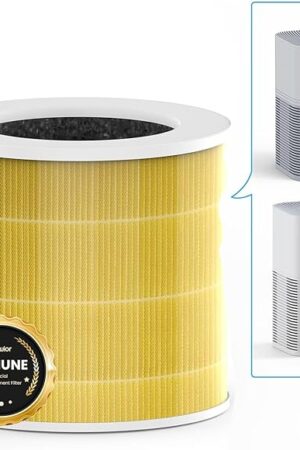 VEWIOR Official A1 A1W Air Purifier Replacement Filter H13 Air Purifier Filter, Compatible with VEWIOR HQSC-50 HQKJ-80 A1 A1W Air Purifier