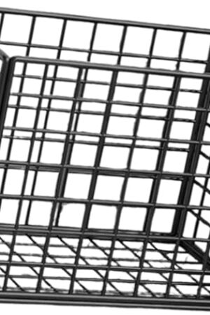 Yoga Mat Storage Basket Laundry Basket Bin Home Gym Storage Rack for Bathroom Foam Roller, Black