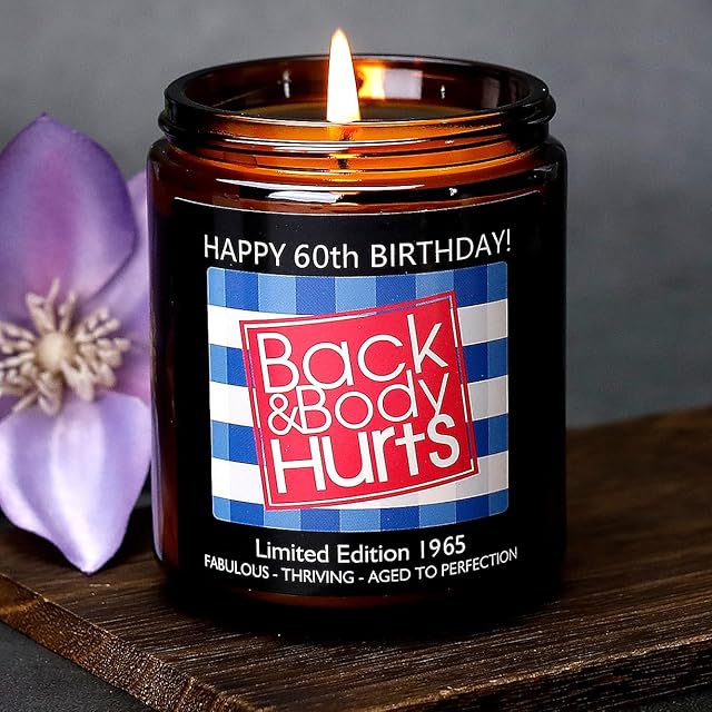 60TH Birthday Gifts for Women Men, Happy 60th Birthday Decorations for Women Men, 60th Gift Ideas, 60 Year Old Gifts for Him Her Mom Dad Wife Husband Friends Sister