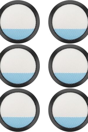 18V ONE + Cordless Pet Stick Vacuum Filter for Ryobi, PCL720, PBLSV716, PBLSV717 Stick Vacuum, Reusable Washable Filters, Compare to Part A32SV720N, 6 Pack