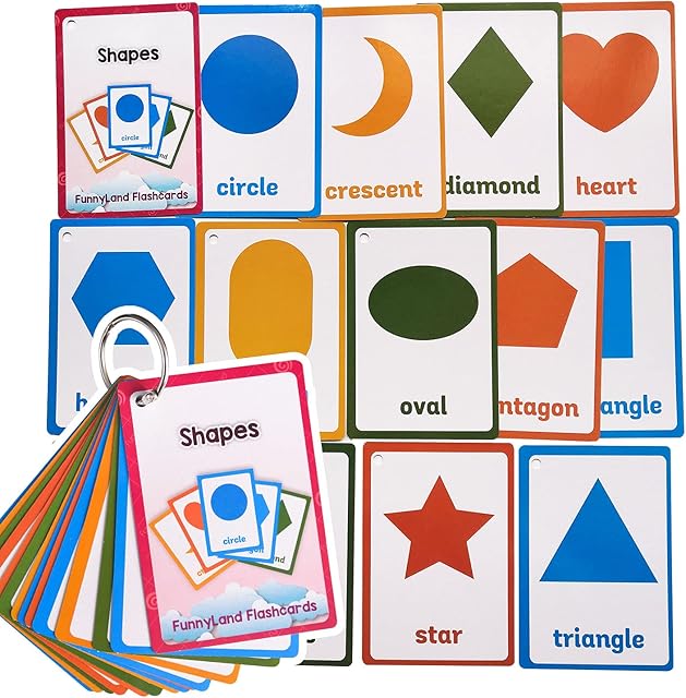 The 13PCS/Set Shapes Kids Gifts English Flash Cards Pocket Card Educational Learning Baby Toys for Children Pre-Kindergarten
