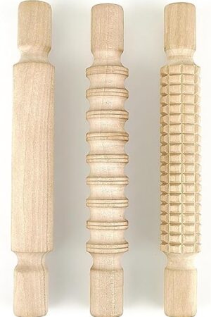 3 pcs 8 Inch Wood Rolling Pin, Great for Children's Play, Arts and Crafts