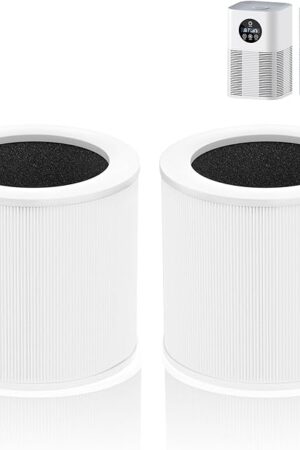 A1 Replacement Filter Compatible with VEWIOR Air Purifier HQSC-50, HQKJ-80, AMEIFU AP01W, KOIOS HQKJ-50 Air Pur ifier, 3-in-1 H13 True HEPA Air Cleaner Filter