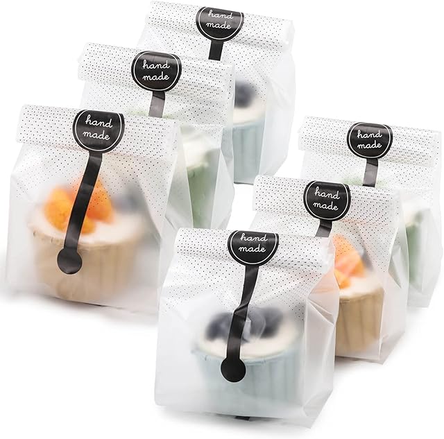 400Pcs 200 Pack Translucent Cellophane Bags 9x3.4 Inch