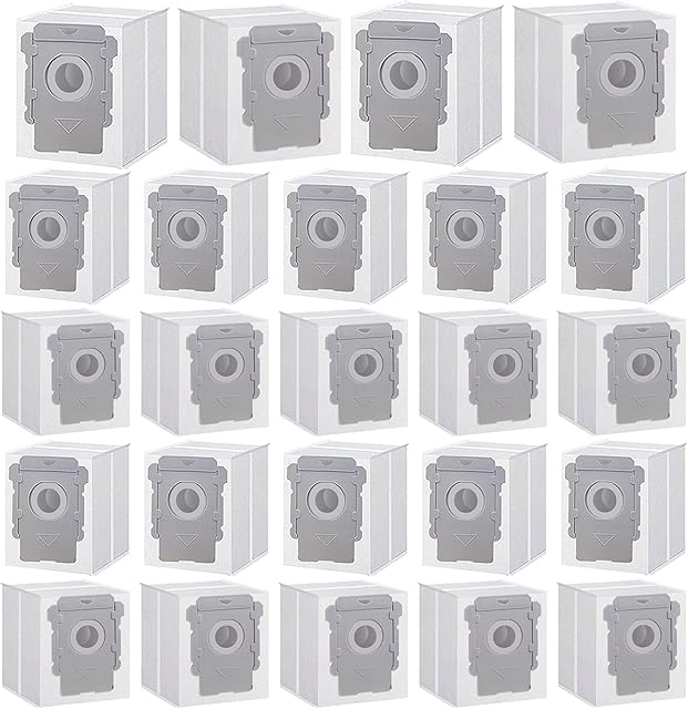 24 Pack Vacuum Bags Compatible with iRobot Roomba i7 i7+ i3 i3+ i8 i8+ j5+ i5+ i4 i4+ i1+ i6 i6+ j5+ j7 j7+ s9 s9 Plus Bags Automatic Dirt Disposal Bags