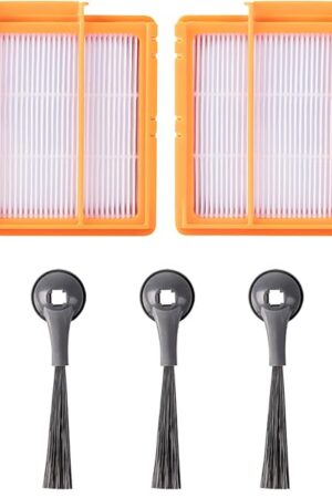 AV2501S Replacement Parts for Shark AI AV2501S AV2501AE RV2502AE RV2520AOUS AV2510AOUS RV2800ZE RV2820ZE RV2820YE Accessories Kit with 2 Filters, 4 Side Brushe, 1 Cleaning Brush