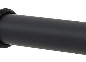 Zenna Home Tension Shower Curtain Rod, No Drill Adjustable Tension Curtain Rod for Bathroom, Rust Resistant, Easy Install Expandable Shower Curtain Rods, 26 to 76 Inches, Matte Black