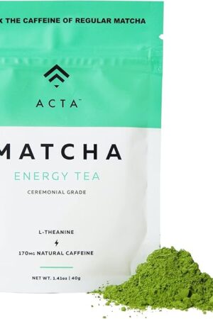 ACTA Matcha Energy Tea 40g, High Caffeine (170mg) for Focus & Clarity | Perfect Coffee Alternative | Ceremonial Grade | from Japan