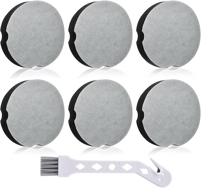 6 Pack Filter Replacement for Bissell Powerforce Compact Lightweight Upright 2112 1520 for Bissel Turbo Bagless 2690 for Cleanview 3437 3508 Vacuum Cleaner, Parts #1604896/160-4896
