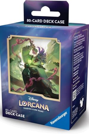 The Ravensburger Disney Lorcana TCG: Archazia's Island Deck Box Featuring Ursula - Deceiver of All | Securely Store 80 Sleeved Cards | Durable & Portable Organizer for TCG | Ages 8+