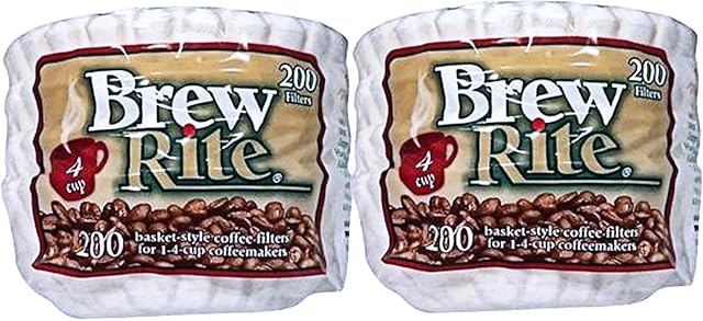 4 Cup Coffee Basket Disposable Filters - 400 Ct