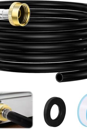 20FT Dehumidifier Drain Hose 3/4" FHT Connector - Leakproof Premium Durable Rust-Resistant Connector - Wider Hose for Faster Water Flow - Compatible with All Dehumidifiers